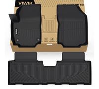 VIWIK Floor Mats Fit for Chevrolet Equinox/for GMC Terrain 2018-2024, TPE Rubber Car Mats All Weather Custom Floor Liners for Chevy Equinox/for GMC Terrain 1st and 2nd Row Non-Slip Odorless