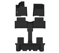 VIWIK Floor Mats for2021-2023 Sorento 7 seat hybridCar Mats All Weather Custom Floor Liners 1st and 2nd Row Front & Rear, Automotive Floor Mats TPE Black