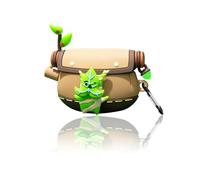 Viwind Cute Case Cover Compatible with AirPods 2nd & 1st with Luminous Pendant&Carabiner,Funny Unique 3D Soft Silicone Shockproof Protective Skin Case Cover for Airpod 1st 2nd Case-Korok Yahaha