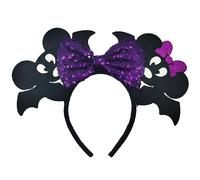 Viwind Halloween Vampire headbands for Women Men Girls Boys, Mouse Ear Hairbands for Adults Glitter Bows Hair Accessories Halloween Costume