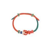 Viwind Tibetan Lucky Bracelet for Women Lucky Charm Bracelet Braided Qiankun Bagua Buddhist Style Adjustable Wrist Bracelet Red Rope Bracelets, Kleine, Nylon, No Gemstone