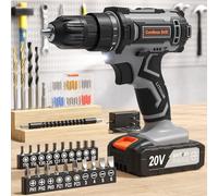 VIWKO Cordless Drill, 20V Electric Combi Drill Set with 86 Accessories, 2.0Ah Rechargeable Battery Power Drills, Electric Screwdriver 370 in-lb 25+1 Torque 2 Speed, Power Tools for DIY & Home Projects