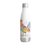 Vixar Cockerel chicken Hen farm Animals Watercolour Bottle double Wall insulated Stainless steel sport Drinks 500ml