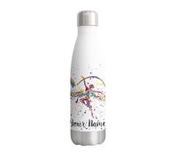 Vixar Dancer Personalised Custom Bottle with your Text/name Watercolour dance Ballet Bottle double Wall insulated Stainless steel sport Drinks 500ml