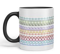 Vixar Fuck This Shit Mug Hidden Message Funny Adult Humor Sarcastic Gift Ceramic Coloured Mug Cup for Tea Coffee Hot Brew 330ml 11Oz Gift CT (Black)