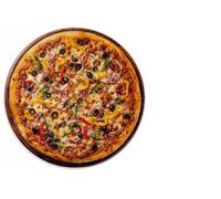 Vixar Pizza Round Mouse Mat - Fun Food Fabric Mouse Pad with 5mm Non-Slip Rubber Base, 202mm (Pizza)