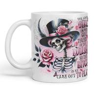 Vixar The Good Girl in Me Got Tired of The Bullsh*t So The B*tch in Me Came Out to Play Gothic Skeleton Coloured Mug Cup 11oz (White)