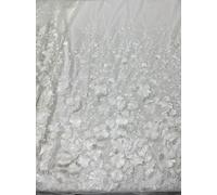 VIXDA 130cm 3D Flower Lace Fabric DIY Wedding Dress Three - dimensional sunflower floating soft mesh embroidery lace