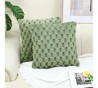 VIXDA 1Pcs Winter Plush Solid Cushion Cover On Sofa Bed Room Decor Beauty Decoration Pillowcase Hairy Pillow Case 30x50 40x40 45x45 50x50CM