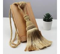 VIXDA 2Pc Tassel Tieback For Curtain Polyester Single Ball Curtain Holder Tie Home Decor Handmade Tassel Fringe Curtain Buckle Rope