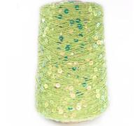 VIXDA 500g Cotton Yarn 6mm+3mm Colour Special Sequin Yarn DIY Garment Rag Doll Knitting Yarn Big Sequin Thread