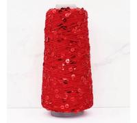 VIXDA 500g Cotton Yarn 6mm+3mm Colour Special Sequin Yarn DIY Garment Rag Doll Knitting Yarn Big Sequin Thread