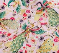 VIXDA 50x145cm Japanese Kimono Bronzed Fabric Sushi Cherry Blossoms Print Cotton Cloth DIY Materials Patchwork Accessories for Sewing