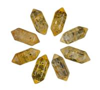 VIXDA 5Pcs Earrings Pendant Natural Stone Hexagonal Column Single-Hole Pendant For Jewelry Making DIY Earrings Necklace Accessory