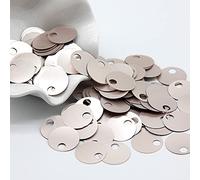 VIXDA AB Transparent Sequins 20mm Large Round Loose Sequin with Big Hole PVC FlatPaillettes Wedding Decor Craft Garments Accessory 10g