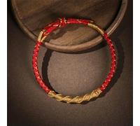 VIXDA Dragon Scale Rope Bracelet Handmade Braided Red String - Adjustable Couple Gift for Men Women Lucky Charm Jewelry