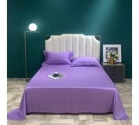 VIXDA Natural Mulberry Silk Flat Sheet Solid Color Bed Sheet Single Double King Size Bedding Sheet