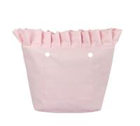 VIXDA Obag Organizer with fold Frill Pleat Soild Fabric Waterproof Inner Lining Insert Zipper Pocket for Classic Mini O Bag