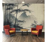 VIXENIUM Chinoiserie Wallpaper for Living Room Kitchen Bedroom, Chinese Japanese Asian Wallpaper Wall Art Stickers Mural 140x200 cm, Chinoiserie Sticker for Walls Decor