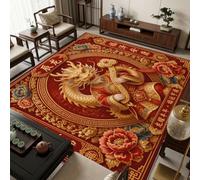 VIXENIUM Dragon Rug for Living Room, Square 200 x 200 cm