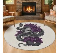 VIXENIUM Gothic Extra Large Round Rug 240cm Diameter Living Room