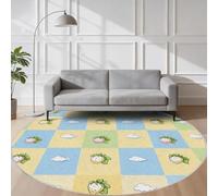 VIXENIUM Kids Extra Large Round Rug 200cm Diameter Living Room