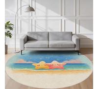 VIXENIUM Kids Extra Large Round Rug 240cm Diameter Living Room