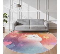 VIXENIUM Kids Round Rugs for Living Room Bedroom 120cm Diameter