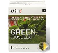 VIXI Vietnam's Mountain Tea, Taste Better than Tea Grown on Farm, 100% Natural from Ancient Tea Tree, Loose Leaf, Premium Green Tea for Hot and Cold Brew (Vietnamese Tea, 8.00 Oz)