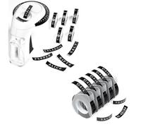 Vixic Embossing Label Maker, Vintage Embossed Label Maker, Retro Embosser Label Printer with 10 Tapes 3/8"(9mm), Inkless Embosser Label Printer for Home and Child DIY-Black