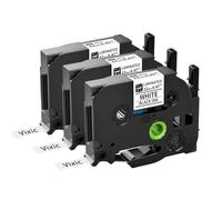 Vixic Tze-231 Tz Tape 12 mm Compatible with Brother Label Printer Tape 12mm White, Replace for P-Touch 12mm 0.47 Laminated for P Touch H110 E110 H100R H108 H101C H200 1000, 3-Pack