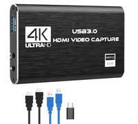 VIXLW 4K HDMI Capture Card for Streaming,Audio Video Capture Card PS5,Full HD 1080P 60FPS USB 3.0 Cam Link for Nintendo Switch/3ds/Xbox/PS4