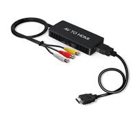 VIXLW AV to HDMI Converter, RCA to HDMI Adapter, 720P/1080P RCA Composite CVBS Adapter Support PAL/NTSC for PC, Laptop, TV, WII, Xbox, PS2, PS3, STB,