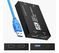 VIXLW Capture Card 4k HDMI to USB, Video USB3.0, Game Card, Device HD 1080p 60FPS, for Streaming, Work with PS4/PS5/Xbox/PC/Mac Linux Android Windows 10/11