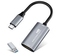 VIXLW Video Capture Card, 4K HDMI to 1080P USB C Video Recording Card for Gaming, Streaming, Conference - Windows, Mac OS, PS4, Switch, Xbox