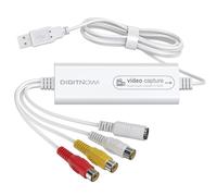 VIXLW Video Capture, USB Video Capture Device, Convert VHS to Digital, VHS/VCR/Hi8/Mini DV to Digital/DVD, for Tape Player, Camcorder, PC, TV, OBS, for Mac OS, Android,