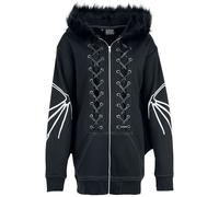 Vixxsin Anatomy Bat Hoodie Jacket Hoodie Jacket black XS