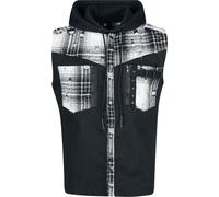 Vixxsin Men's Luther Vest black/white Vest black grey white L