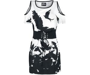 Vixxsin Night Of The Crow Top T-shirt black white XS