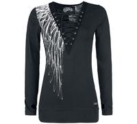 Vixxsin Shadow Angel Top Long-sleeve Shirt black M