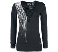 Vixxsin Shadow Angel Top Long-sleeved Top black XXL