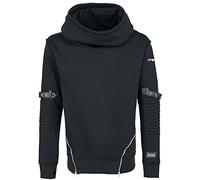 Vixxsin Voyage Hood Men Hooded Sweater Black XL, 80% Cotton, 20% Polyester, Regular