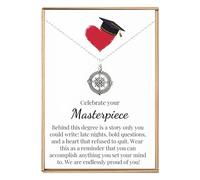 VIY Personal Card Masters degree graduation gifts for her, Master graduate gift, Masters graduation gifts for her, Master degree graduate necklace