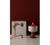 Viyffo Fall Candles - Chiba Rose Scented Candle, Red Soy Candle in White Ceramic Jar, Long Lasting Non Toxic Aromatherapy Candle for Women & Men, 7oz Perfect Autumn Home Decor & Gift