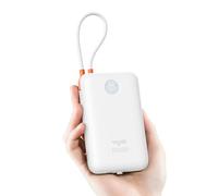 VIYISI Portable Charger Fast Charging 30W, Power Bank 20000 mAh with Built-in Cable, Battery Pack for iPhone 16 15 14 13 12 11 Samsung Xiaomi Oneplus(White)