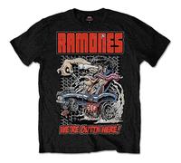 ViyoK Ramones Men's Outta Here T Shirt for Unisex Adult Black L