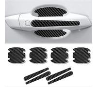 VIYOLI 8 pieces Car Door Handle Protectors, for KIA XCeed Carbon Fiber Car Door Handle Stickers, Car Door Cup Handle Paint Scratch Protector
