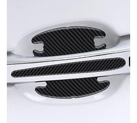 VIYOLI 8 Pieces Car Door Handle Protectors, for Toyota Prius Land Cruiser C-HR Hilux Sienna Urban Carbon Fiber Car Door Handle Stickers, Car Door Cup Handle Paint Scratch Protector