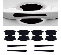 VIYOLI 8 pieces Car Door Handle Protectors, for Toyota Prius V 2000-2023 Carbon Fiber Car Door Handle Stickers, Car Door Cup Handle Paint Scratch Protector