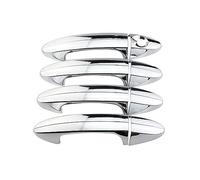 VIYOLI Car Outer Door Handle For F&ord For Fiesta Mk7 2009 2010 2011 2012 2013 ABS Chrome Car Door Handle Cover Trim Auto Sticker Accessories (Color : Common 1 hole silver)